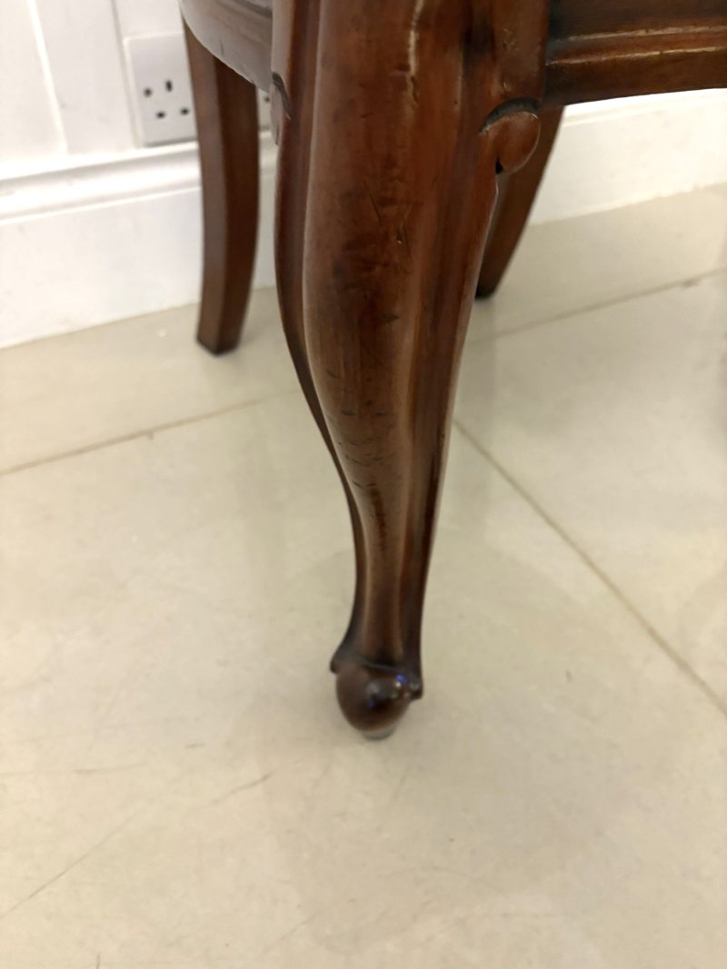 Superb Quality Set Of Six Antique Victorian Mahogany Dining Chairs - Image 11